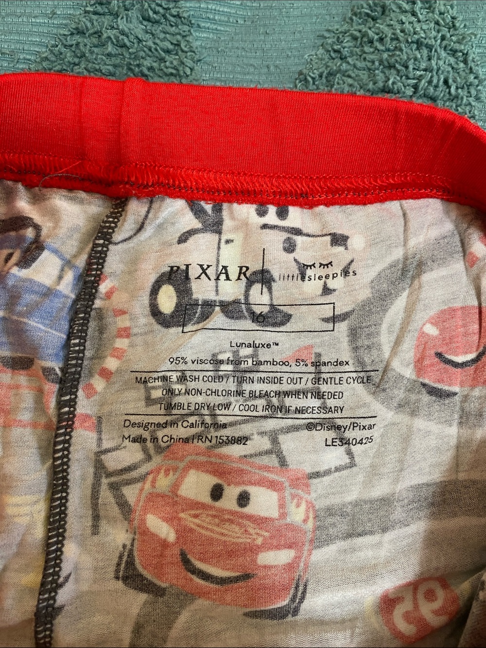 Little Sleepies Disney Pixar Cars pajama pants - Picture 2 of 3